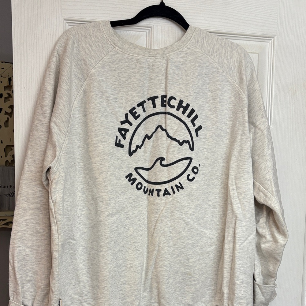 Fayettechill Women's Cream Crew Neck Sweater